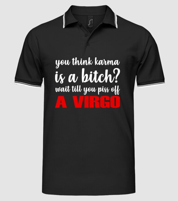 Piss of a VIRGO model negru pe tricou