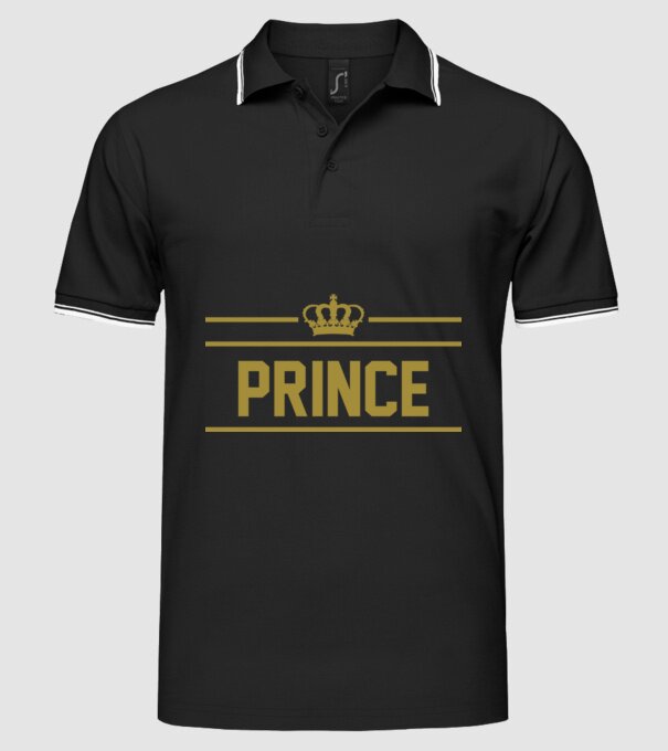 Prince model negru pe tricou