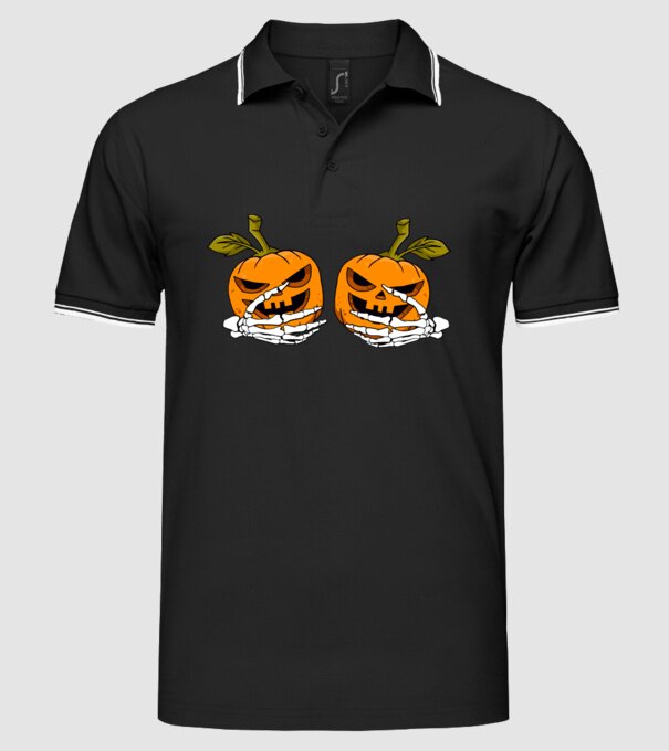 Pumpkin titts model negru pe tricou
