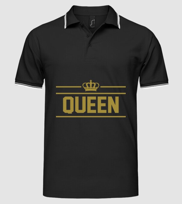 Queen model negru pe tricou