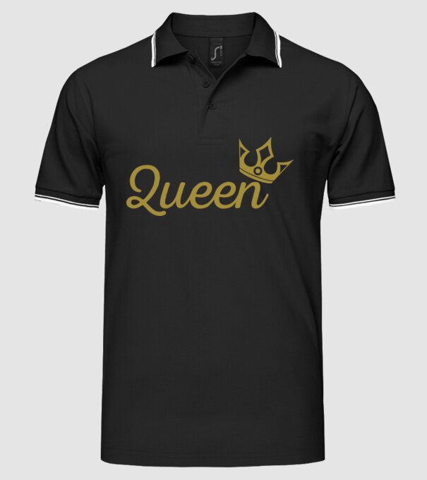 Queen model negru pe tricou