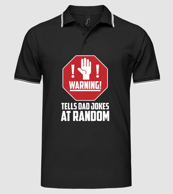 Random dad jokes model negru pe tricou