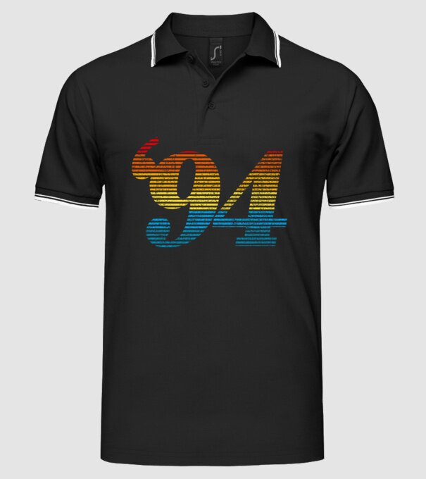 Retro Birthday 1994 model negru pe tricou