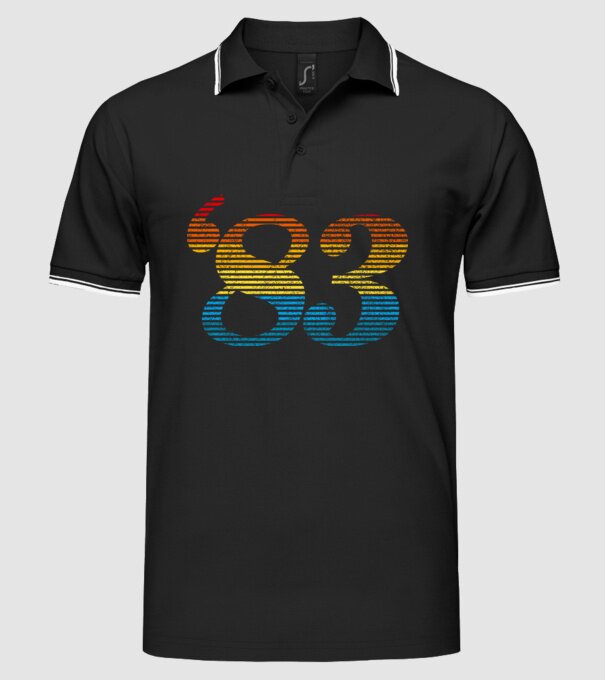 Retro Birthday 1983 model negru pe tricou