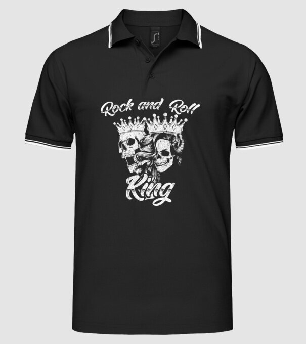 RNR KING model negru pe tricou