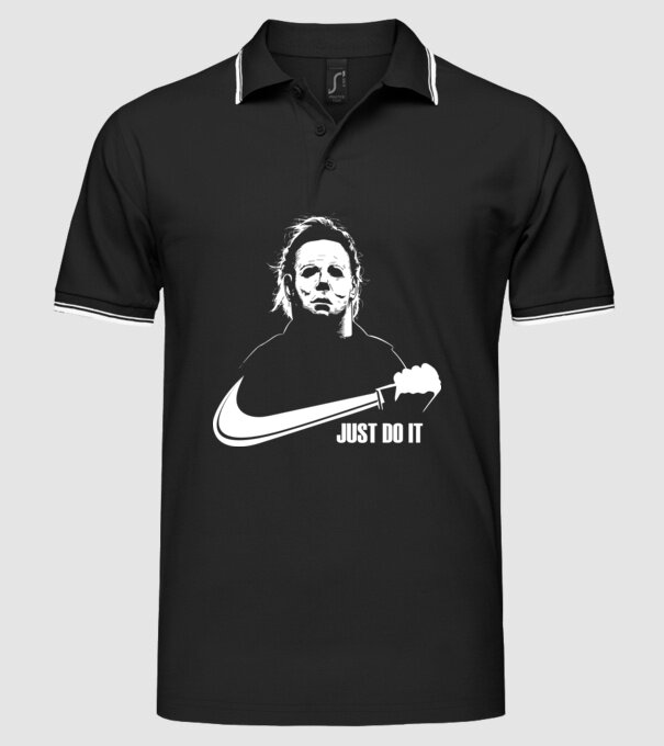 Serial killer model negru pe tricou