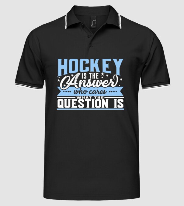 Sport is the answer HOCHEIST model negru pe tricou