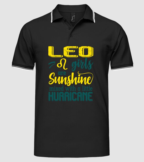 Sunshine with Hurricane LEO model negru pe tricou