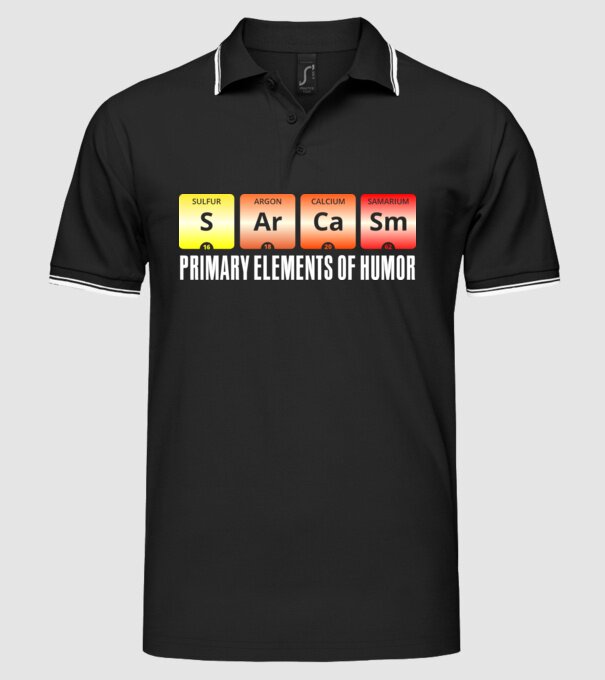 Sarcasm model negru pe tricou