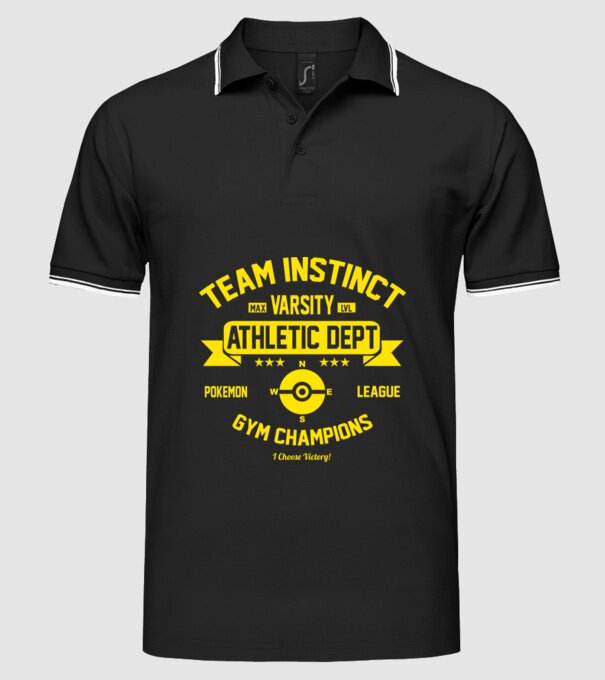 Team instinct champions model negru pe tricou