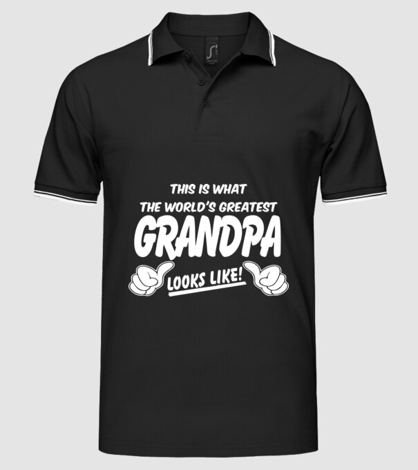 This is what the worlds greatest grandpa model negru pe tricou