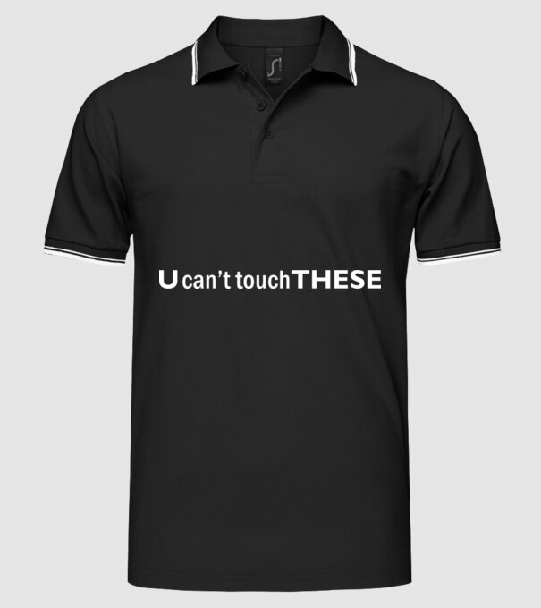 touch model negru pe tricou