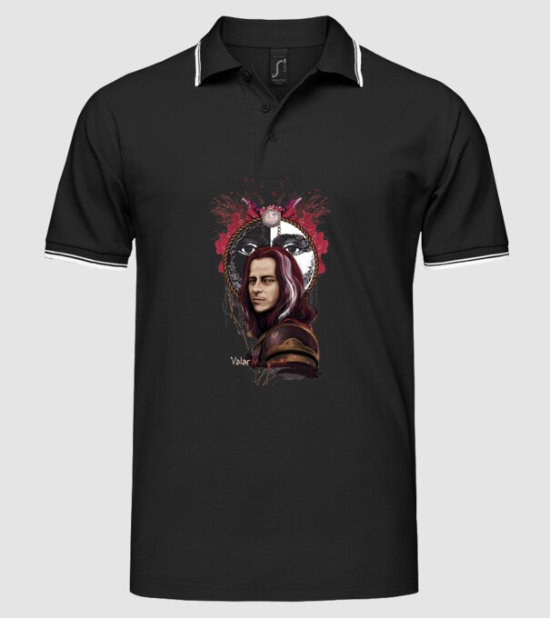 Valar Morghulis model negru pe tricou