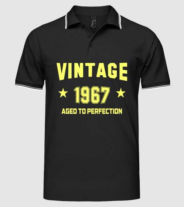 Vintage - 1967 model negru pe tricou