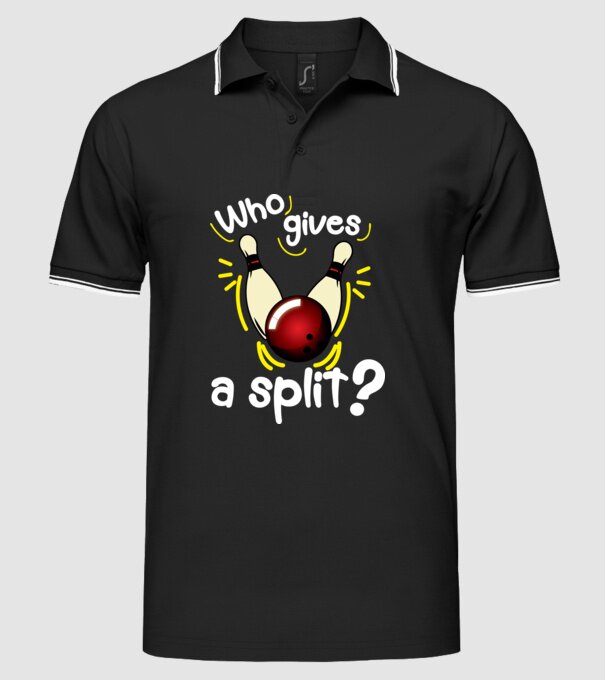 Who gives a split model negru pe tricou