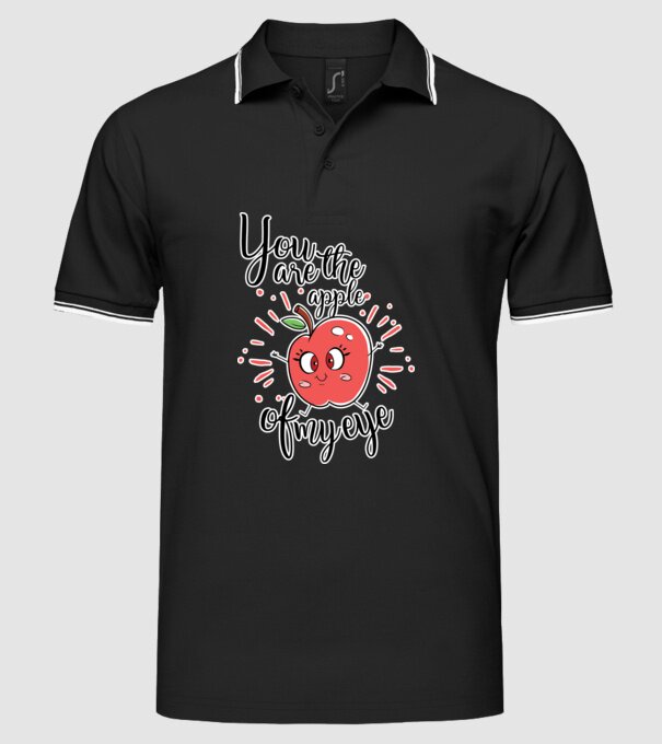 You drive me bananas you are the apple of my eye model negru pe tricou
