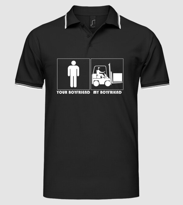 Your BYFRND MBYFRND model negru pe tricou