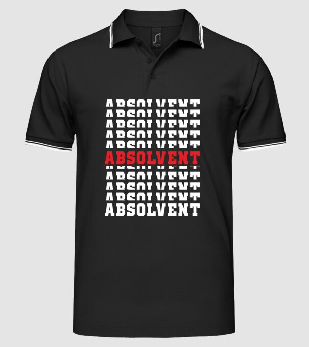 absolvent 2022 model negru pe tricou