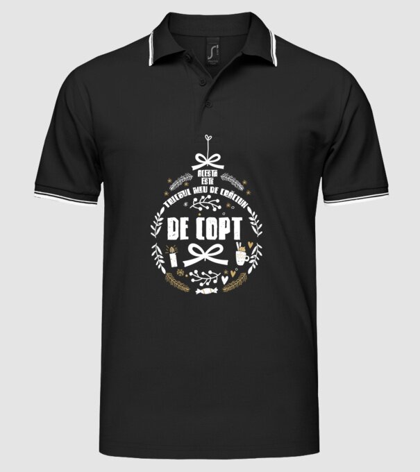 acesta este tricoul meu de Crăciun_de copt model negru pe tricou