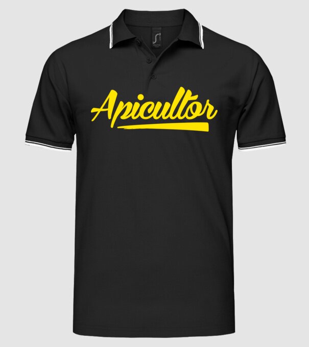 Apicultor model negru pe tricou