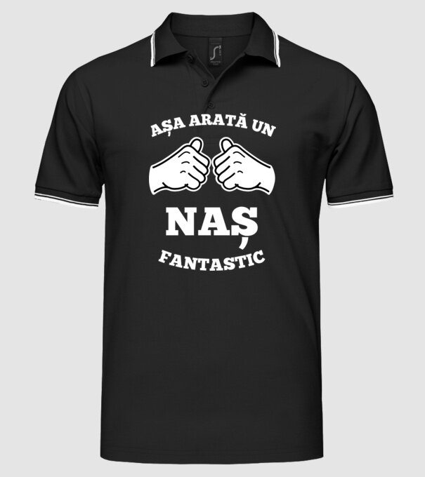 Așa arată un naș fantastic model negru pe tricou