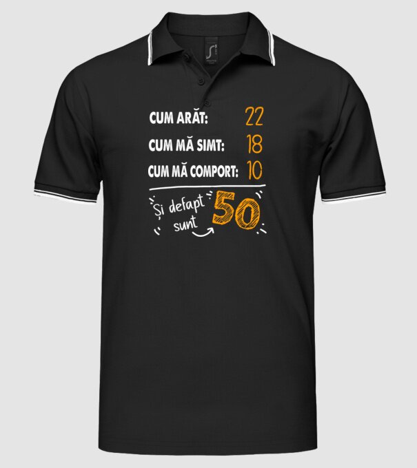 Aspect, senzație, comportament 50 Negru model negru pe tricou