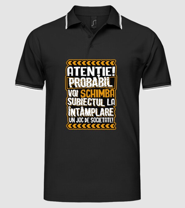 Atenție, probabil voi schimba subiectul la întâmplare pe șah model negru pe tricou
