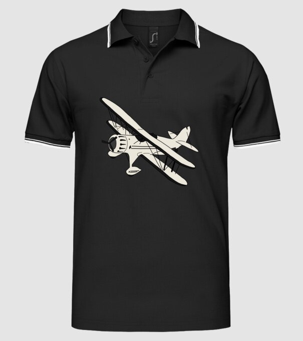 Avioane model negru pe tricou