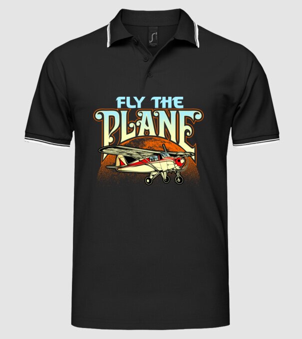 Avioane model negru pe tricou