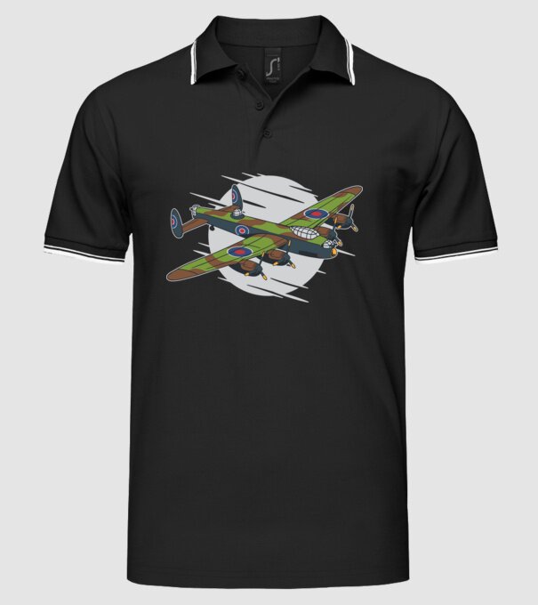 Avioane model negru pe tricou