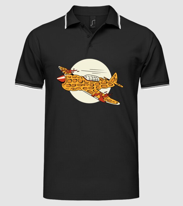 Avioane model negru pe tricou