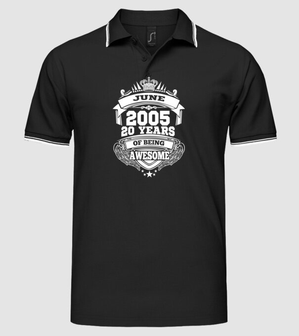 Awesome being of june 2005 model negru pe tricou
