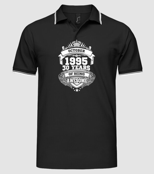 Awesome being of october 1995 model negru pe tricou