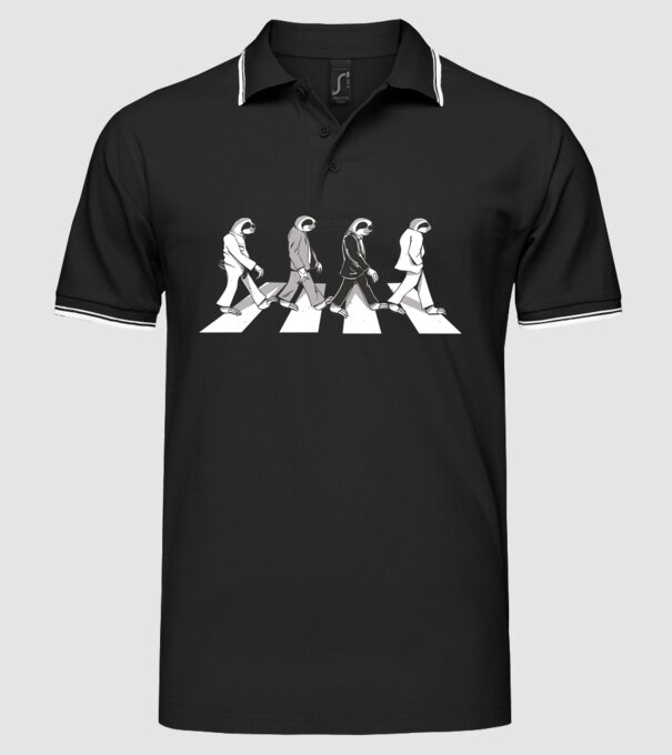 Beatles model negru pe tricou