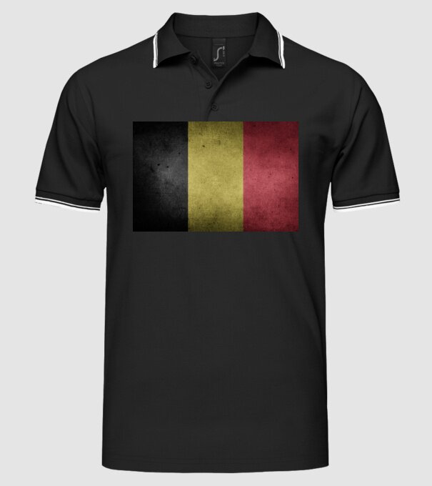 BELGIUM model negru pe tricou