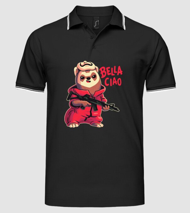 bella ciao rebel model negru pe tricou