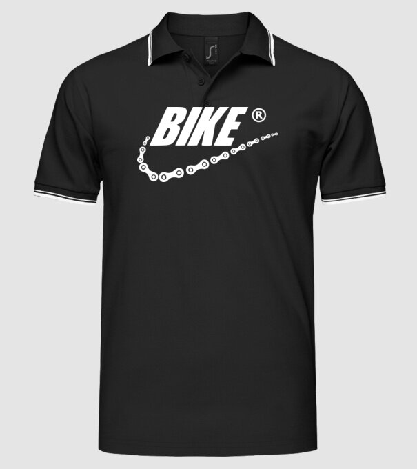 Bike model negru pe tricou