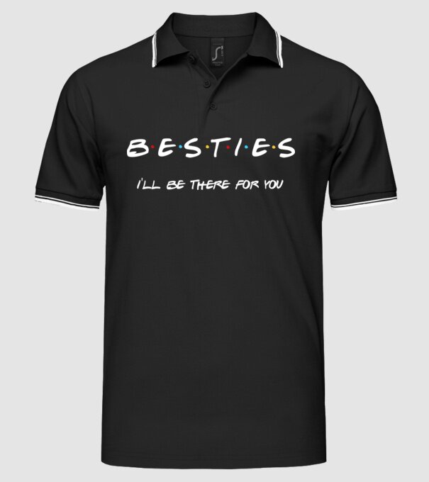 Bride Friends Besties model negru pe tricou