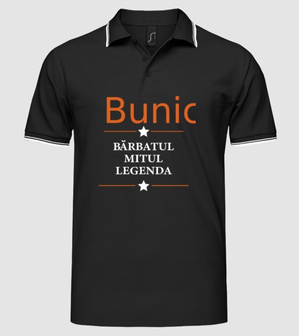 Bunic - bărbatul, mitul, legenda model negru pe tricou