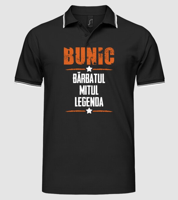 Bunic - bărbatul, mitul, legenda model negru pe tricou