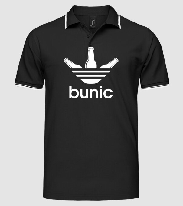 Bunicdidas model negru pe tricou