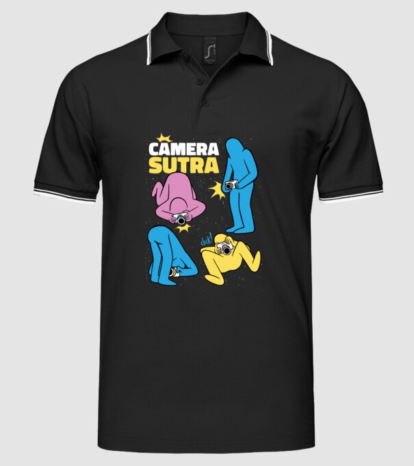 Camera sutra 2 model negru pe tricou