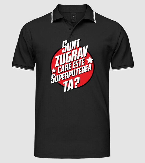 sunt zugrav, care este superputerea ta? model negru pe tricou