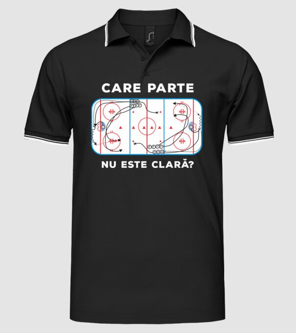 Care parte nu este clară? model negru pe tricou