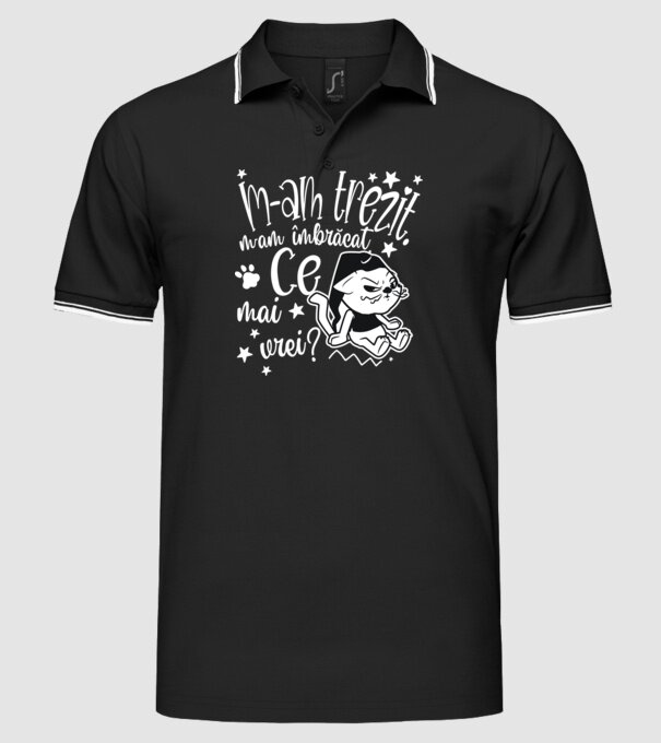 Ce mai vrei? model negru pe tricou