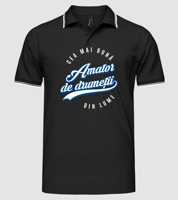 Cea mai bună amator de drumeții din lume model negru pe tricou