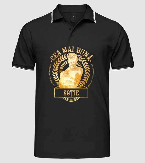 Cea mai bună soție model negru pe tricou