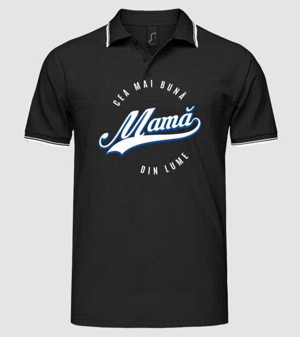 Cea mai bună MAMĂ din lume model negru pe tricou
