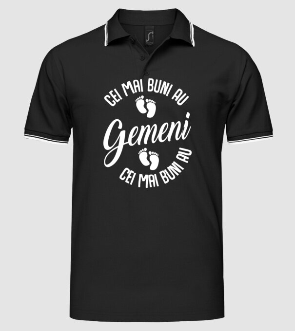 Cei mai buni au gemeni model negru pe tricou