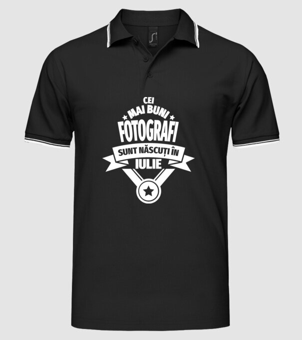 Cei mai buni fotografi sunt născuți în Iulie model negru pe tricou